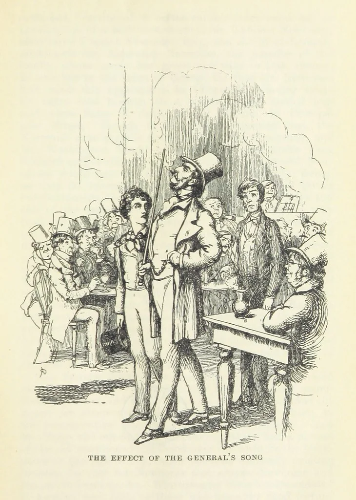 An illustration from The Oxford Thackeray. With illustrations. [Edited with introductions by George Saintsbury, leaf 57