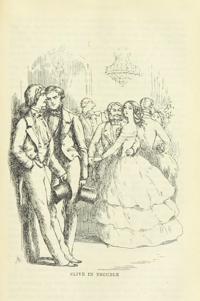 An illustration from The Oxford Thackeray. With illustrations. [Edited with introductions by George Saintsbury, leaf 585
