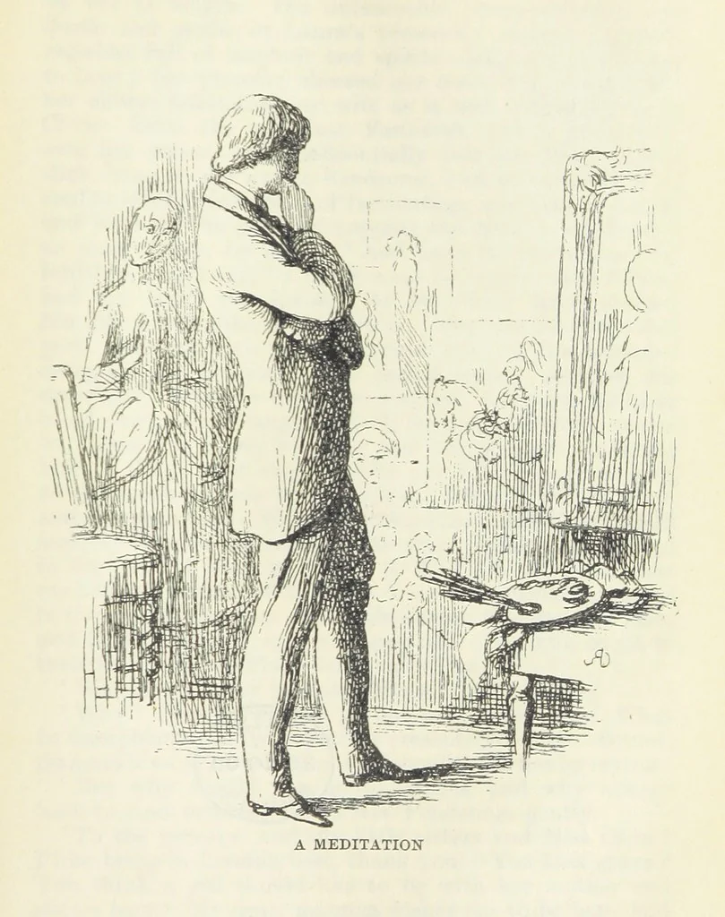 An illustration from The Oxford Thackeray. With illustrations. [Edited with introductions by George Saintsbury, leaf 705