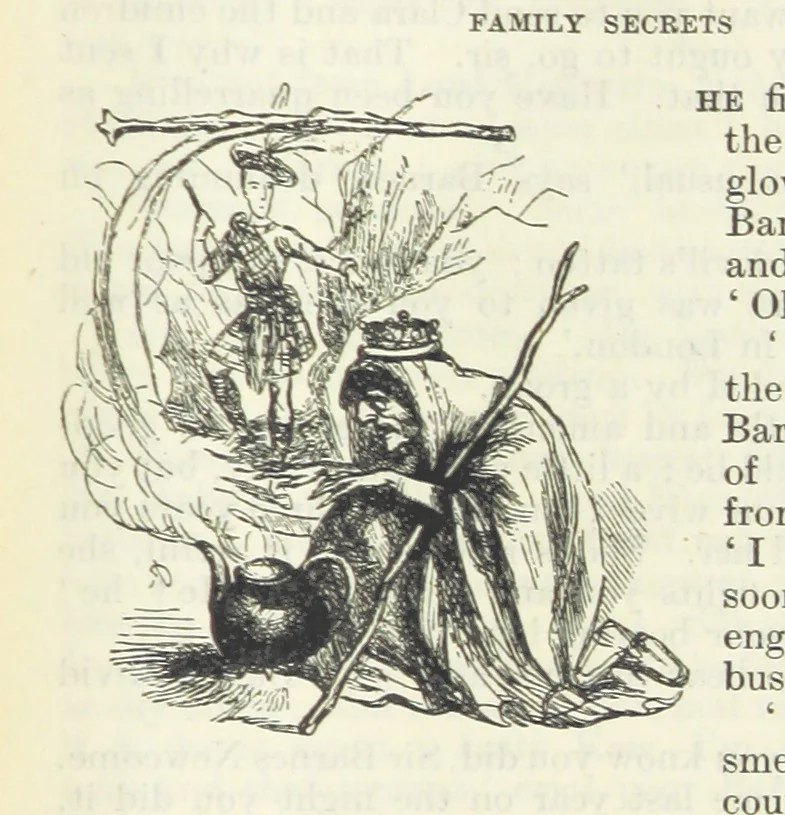 An illustration from The Oxford Thackeray. With illustrations. [Edited with introductions by George Saintsbury, leaf 723