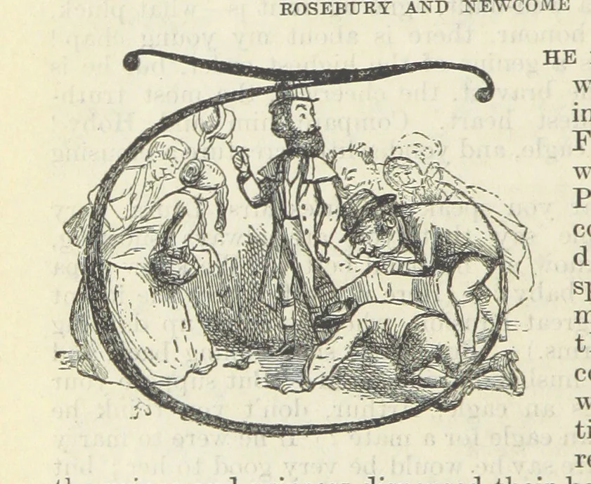An illustration from The Oxford Thackeray. With illustrations. [Edited with introductions by George Saintsbury, leaf 786