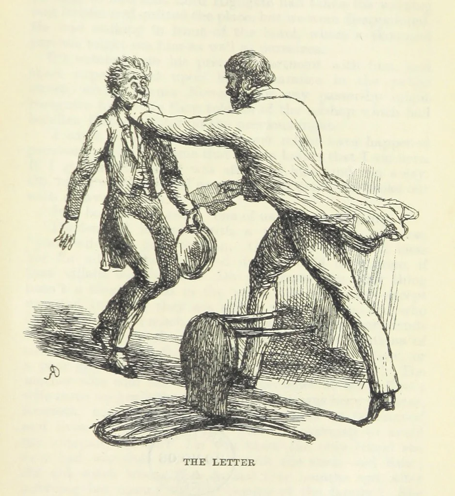 An illustration from The Oxford Thackeray. With illustrations. [Edited with introductions by George Saintsbury, leaf 805