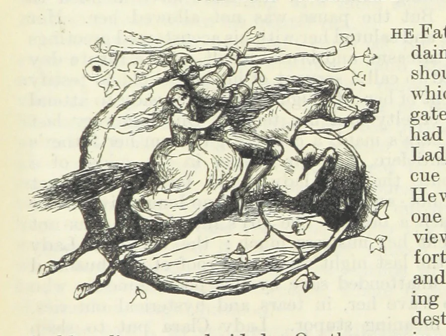 An illustration from The Oxford Thackeray. With illustrations. [Edited with introductions by George Saintsbury, leaf 809