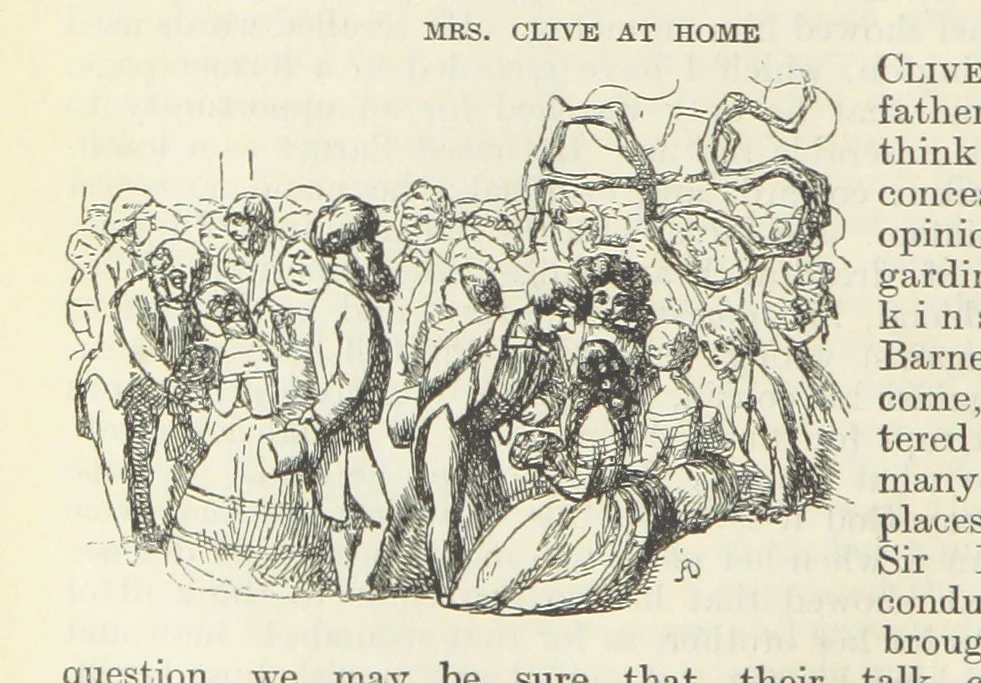 An illustration from The Oxford Thackeray. With illustrations. [Edited with introductions by George Saintsbury, leaf 862