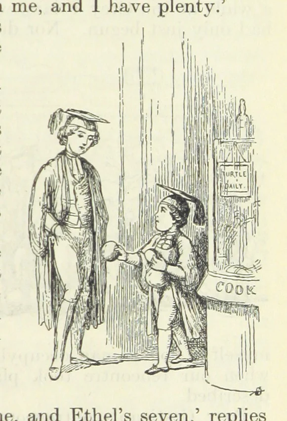 An illustration from The Oxford Thackeray. With illustrations. [Edited with introductions by George Saintsbury, leaf 87