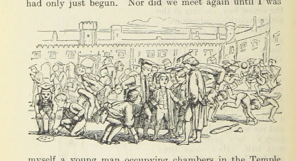 An illustration from The Oxford Thackeray. With illustrations. [Edited with introductions by George Saintsbury, leaf 88