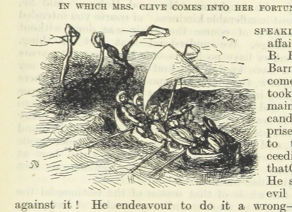 An illustration from The Oxford Thackeray. With illustrations. [Edited with introductions by George Saintsbury, leaf 881