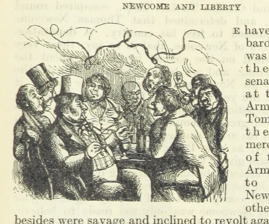 An illustration from The Oxford Thackeray. With illustrations. [Edited with introductions by George Saintsbury, leaf 907