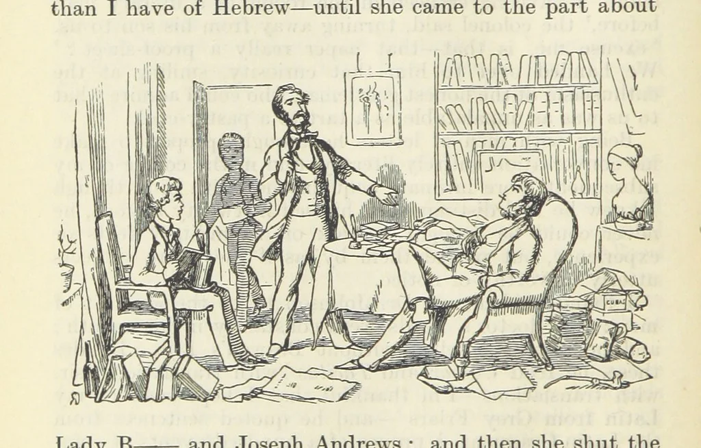 An illustration from The Oxford Thackeray. With illustrations. [Edited with introductions by George Saintsbury, leaf 92