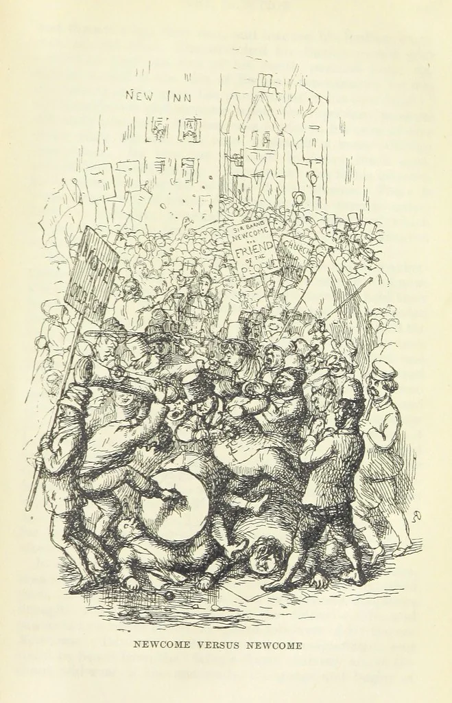 An illustration from The Oxford Thackeray. With illustrations. [Edited with introductions by George Saintsbury, leaf 929