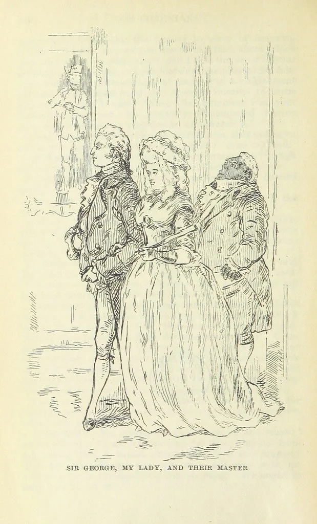 An illustration from The Oxford Thackeray. With illustrations. [Edited with introductions by George Saintsbury, leaf 1038