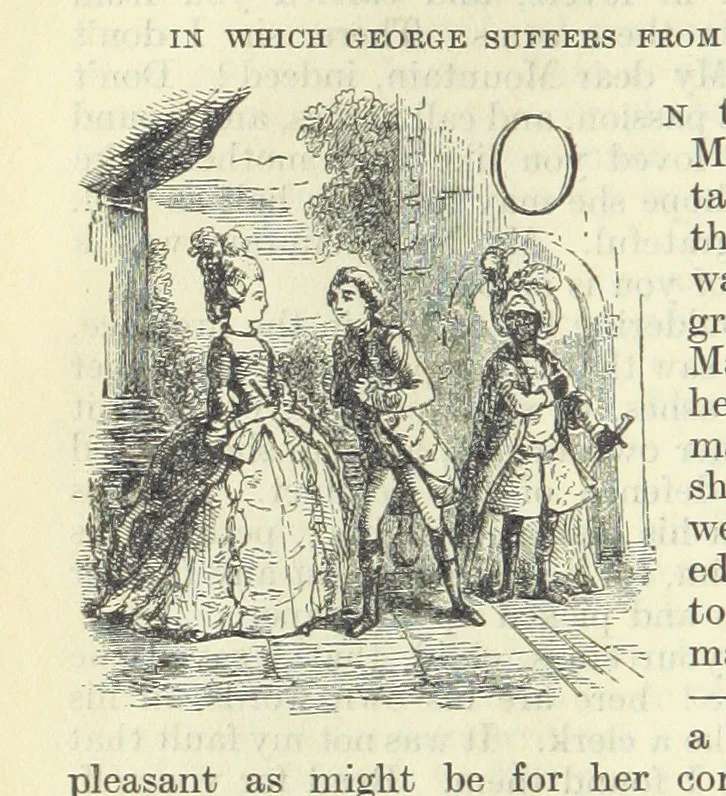 An illustration from The Oxford Thackeray. With illustrations. [Edited with introductions by George Saintsbury, leaf 114