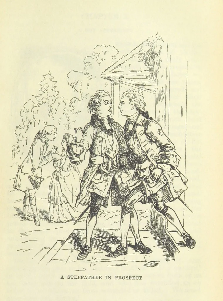 An illustration from The Oxford Thackeray. With illustrations. [Edited with introductions by George Saintsbury, leaf 133