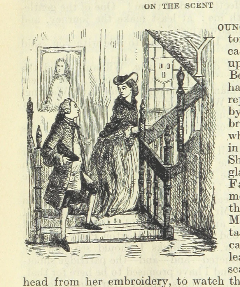 An illustration from The Oxford Thackeray. With illustrations. [Edited with introductions by George Saintsbury, leaf 208