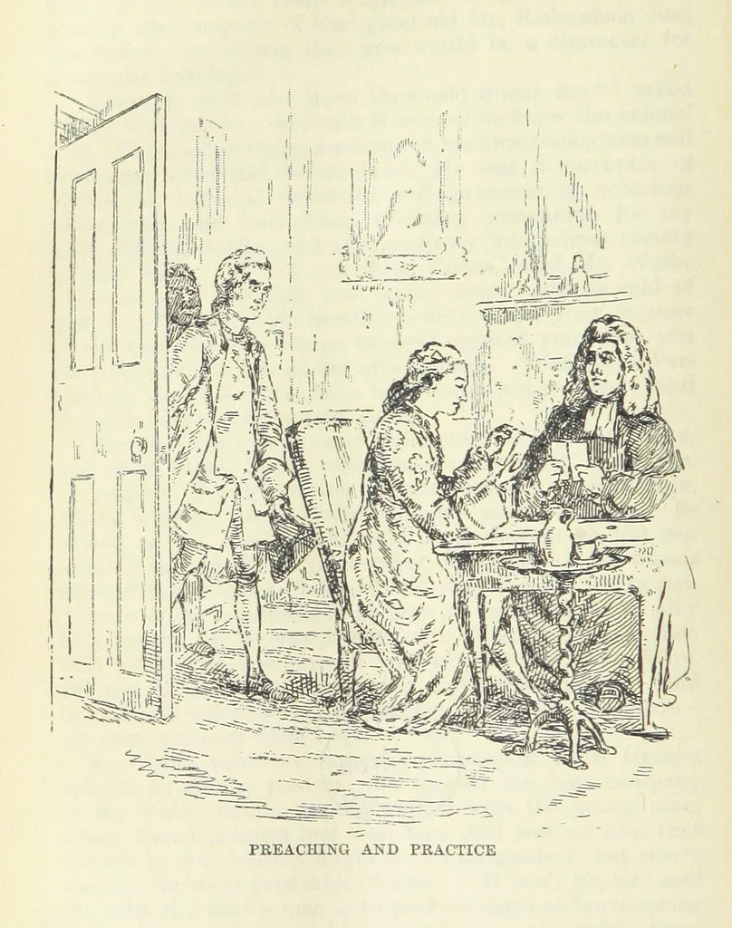 An illustration from The Oxford Thackeray. With illustrations. [Edited with introductions by George Saintsbury, leaf 334