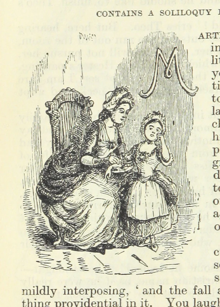 An illustration from The Oxford Thackeray. With illustrations. [Edited with introductions by George Saintsbury, leaf 376
