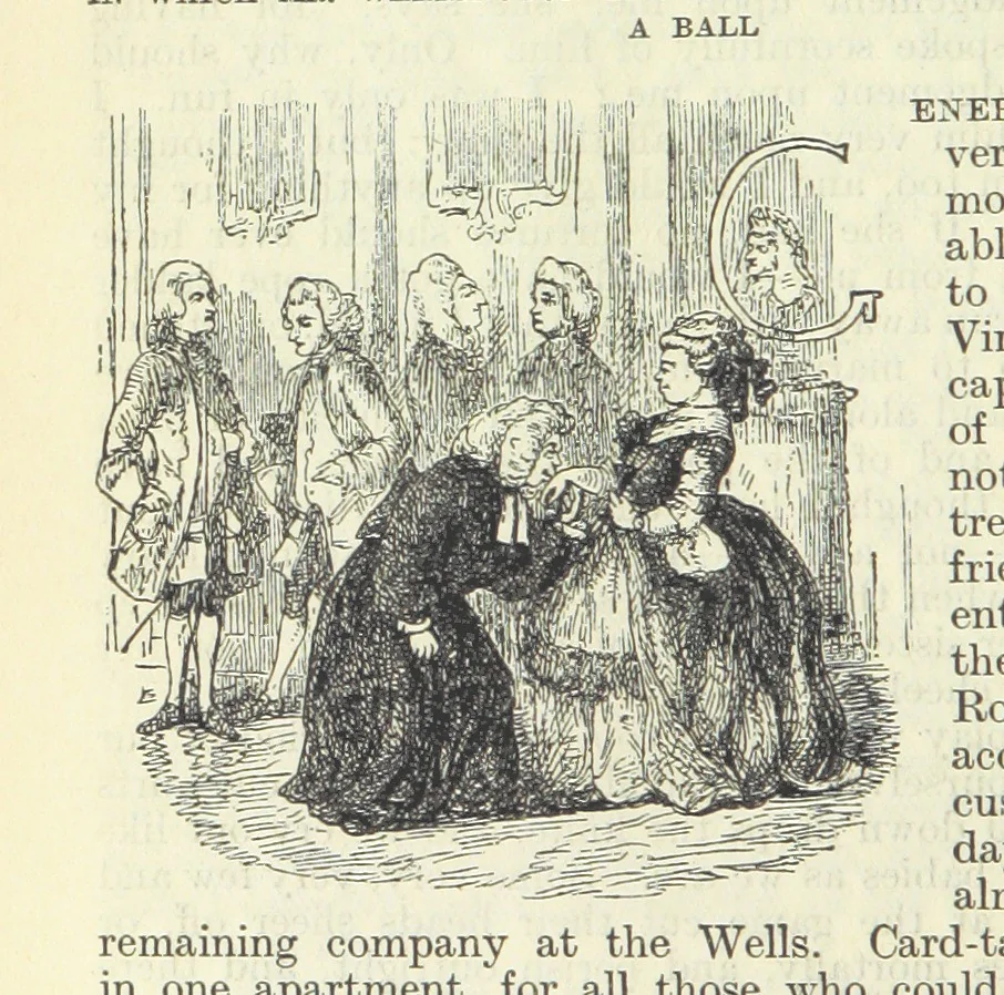 An illustration from The Oxford Thackeray. With illustrations. [Edited with introductions by George Saintsbury, leaf 384