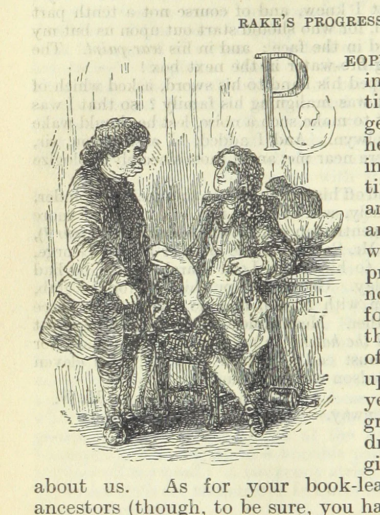 An illustration from The Oxford Thackeray. With illustrations. [Edited with introductions by George Saintsbury, leaf 462