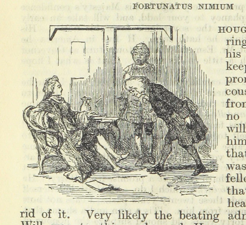 An illustration from The Oxford Thackeray. With illustrations. [Edited with introductions by George Saintsbury, leaf 472