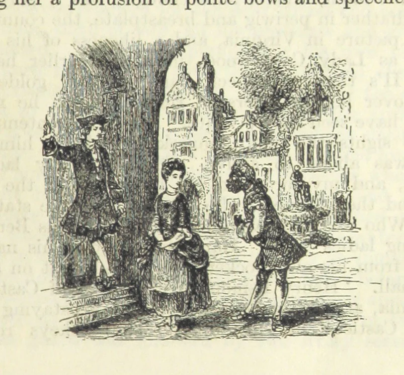 An illustration from The Oxford Thackeray. With illustrations. [Edited with introductions by George Saintsbury, leaf 49
