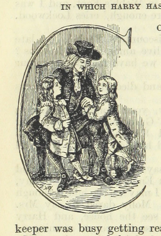 An illustration from The Oxford Thackeray. With illustrations. [Edited with introductions by George Saintsbury, leaf 50