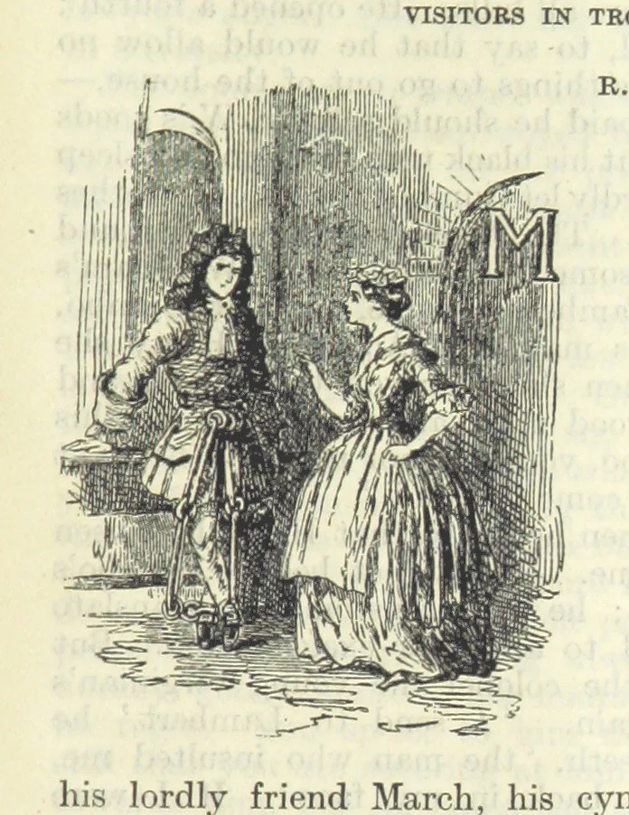An illustration from The Oxford Thackeray. With illustrations. [Edited with introductions by George Saintsbury, leaf 525