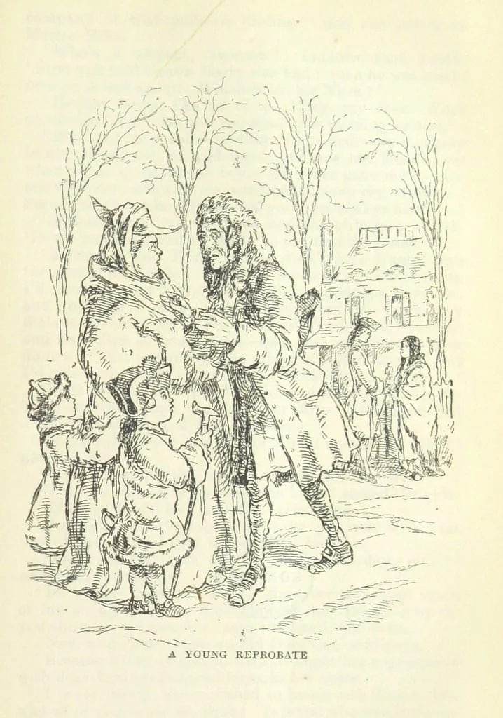 An illustration from The Oxford Thackeray. With illustrations. [Edited with introductions by George Saintsbury, leaf 553