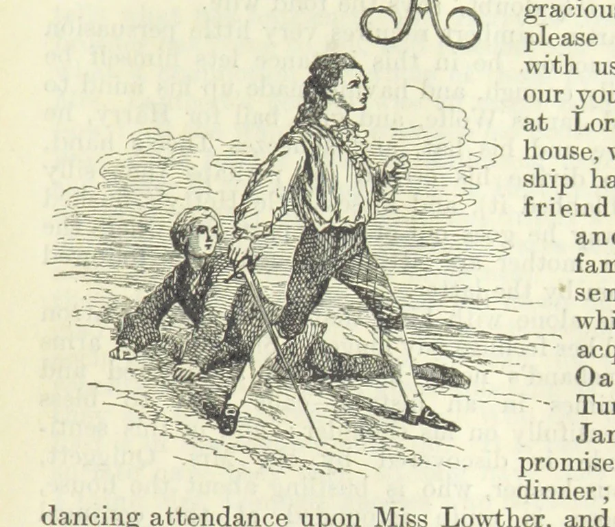 An illustration from The Oxford Thackeray. With illustrations. [Edited with introductions by George Saintsbury, leaf 563