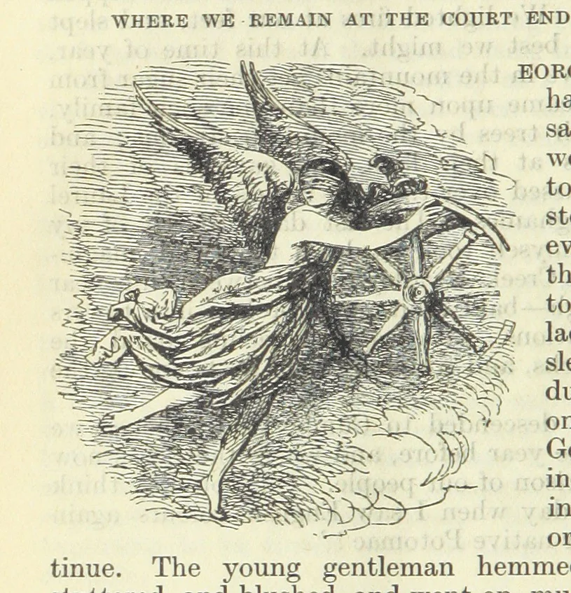 An illustration from The Oxford Thackeray. With illustrations. [Edited with introductions by George Saintsbury, leaf 586