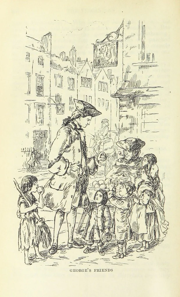 An illustration from The Oxford Thackeray. With illustrations. [Edited with introductions by George Saintsbury, leaf 678