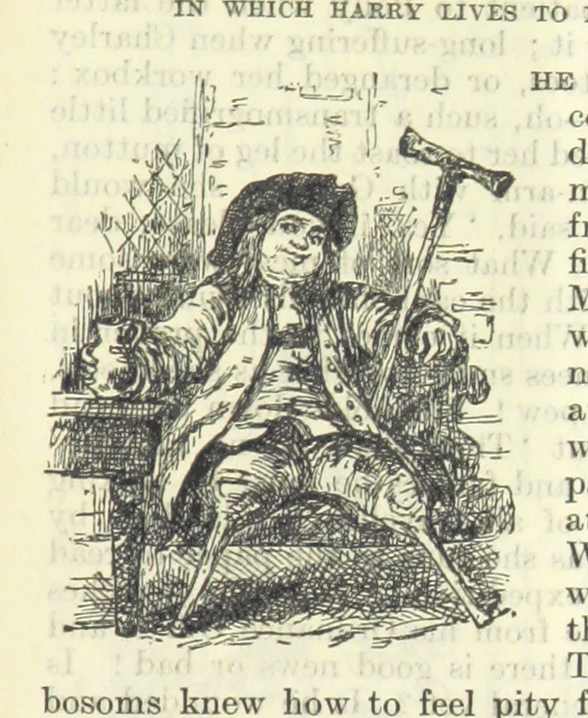 An illustration from The Oxford Thackeray. With illustrations. [Edited with introductions by George Saintsbury, leaf 711