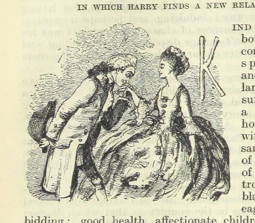 An illustration from The Oxford Thackeray. With illustrations. [Edited with introductions by George Saintsbury, leaf 72