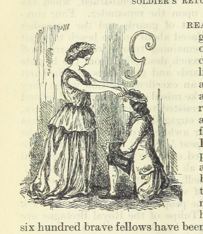 An illustration from The Oxford Thackeray. With illustrations. [Edited with introductions by George Saintsbury, leaf 724