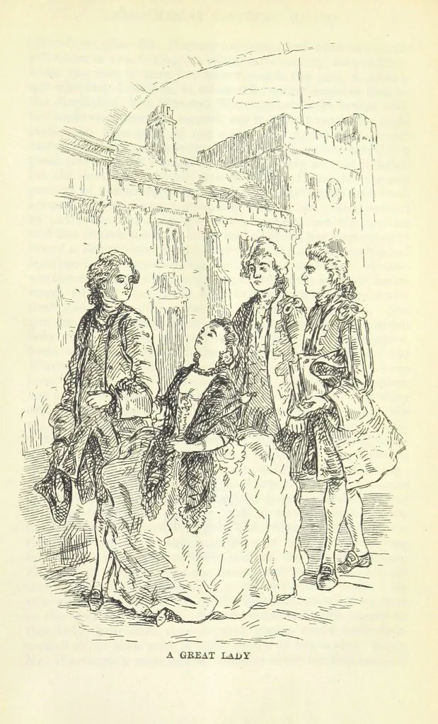 An illustration from The Oxford Thackeray. With illustrations. [Edited with introductions by George Saintsbury, leaf 809