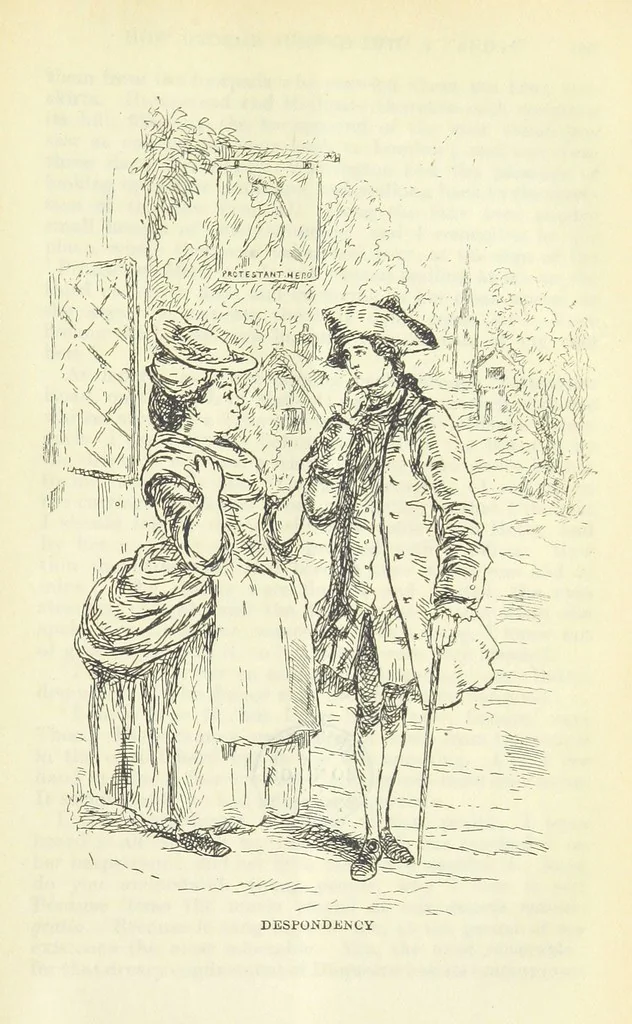 An illustration from The Oxford Thackeray. With illustrations. [Edited with introductions by George Saintsbury, leaf 843