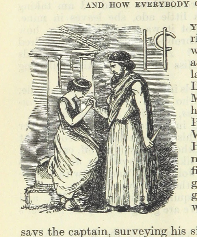 An illustration from The Oxford Thackeray. With illustrations. [Edited with introductions by George Saintsbury, leaf 850