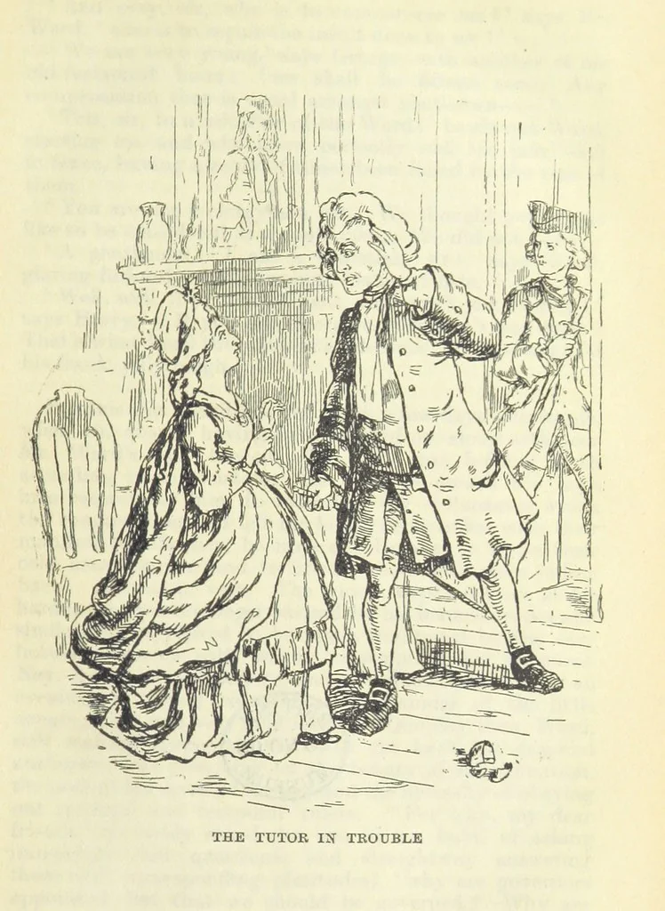 An illustration from The Oxford Thackeray. With illustrations. [Edited with introductions by George Saintsbury, leaf 93