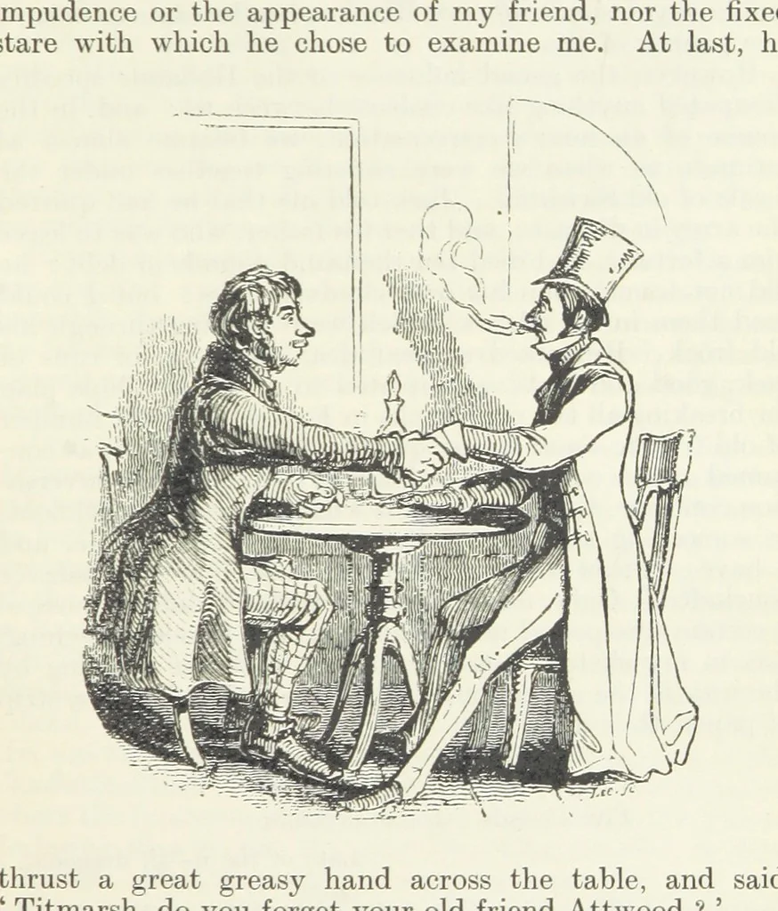 An illustration from The Oxford Thackeray. With illustrations. [Edited with introductions by George Saintsbury, leaf 155