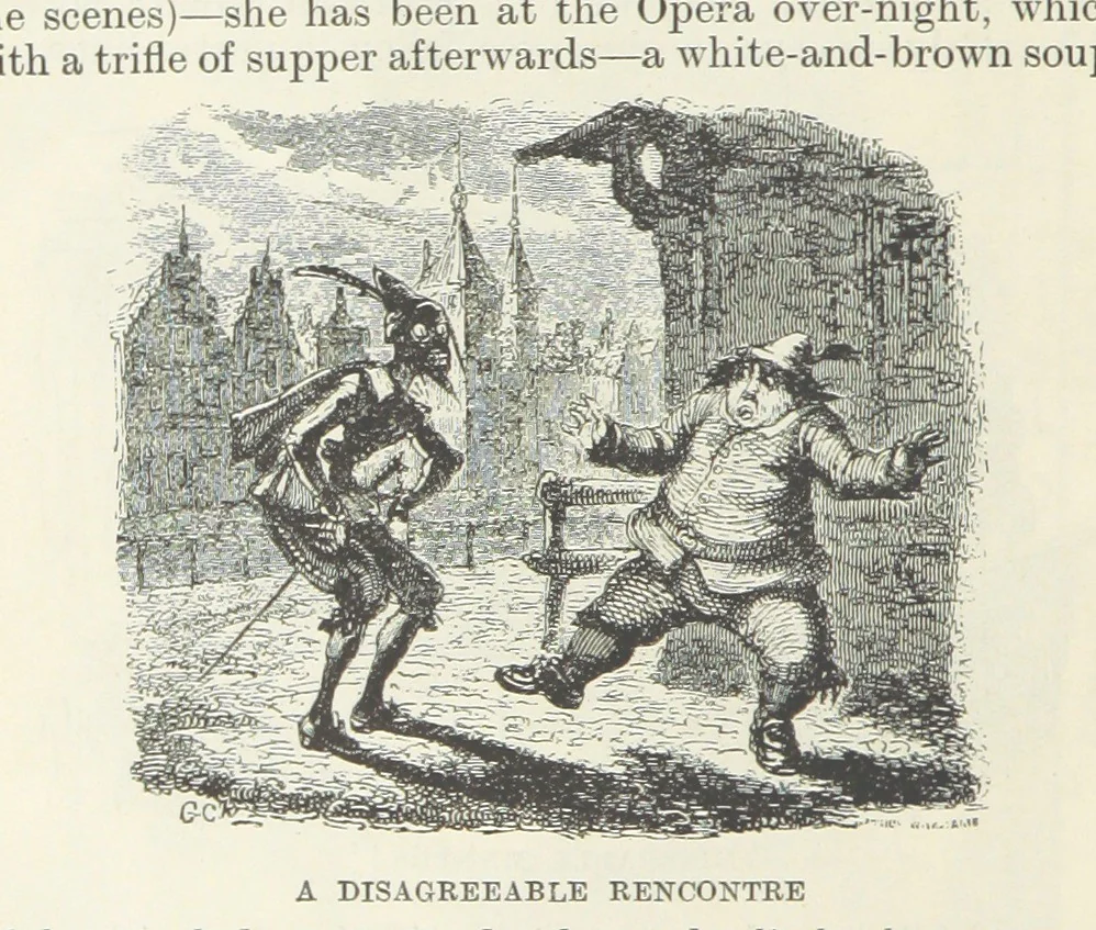 An illustration from The Oxford Thackeray. With illustrations. [Edited with introductions by George Saintsbury, leaf 480