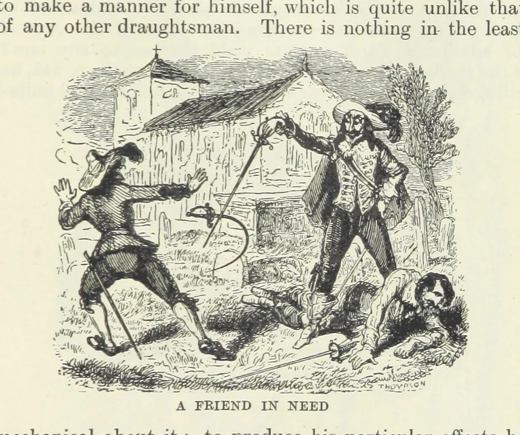 An illustration from The Oxford Thackeray. With illustrations. [Edited with introductions by George Saintsbury, leaf 501