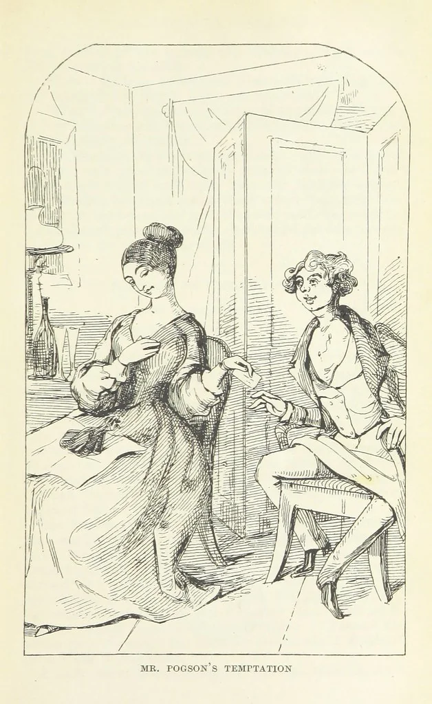 An illustration from The Oxford Thackeray. With illustrations. [Edited with introductions by George Saintsbury, leaf 55