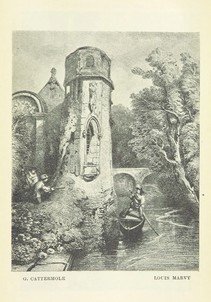 An illustration from The Oxford Thackeray. With illustrations. [Edited with introductions by George Saintsbury, leaf 717
