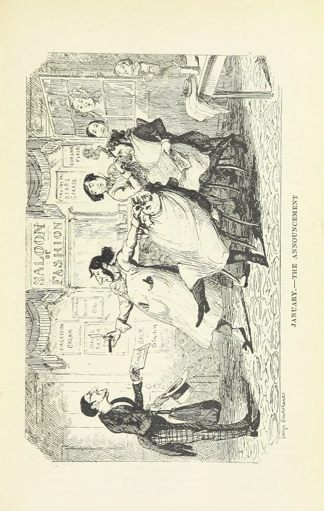 An illustration from The Oxford Thackeray. With illustrations. [Edited with introductions by George Saintsbury, leaf 243