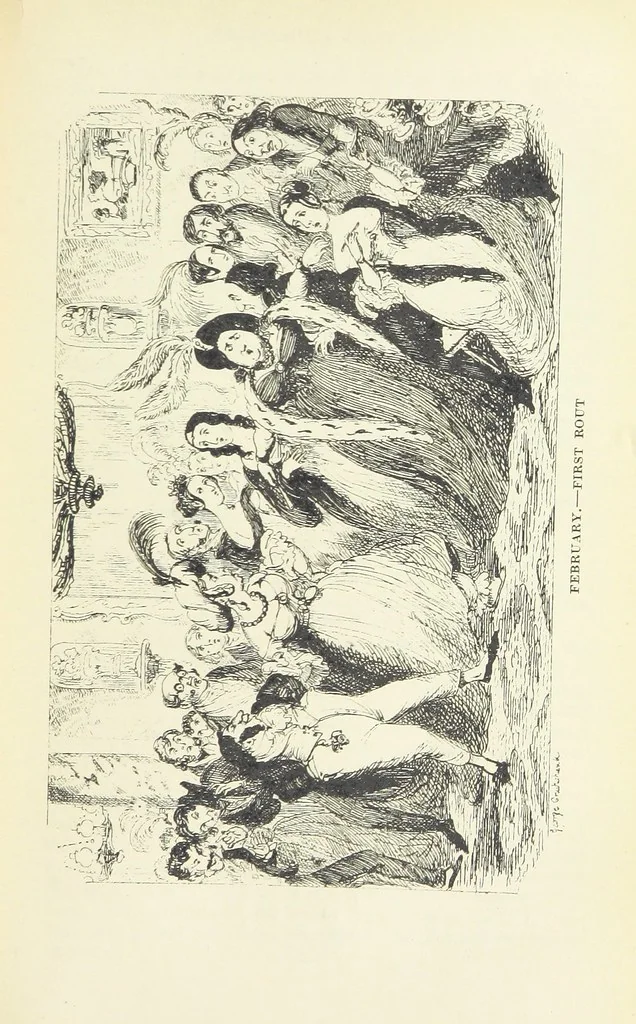 An illustration from The Oxford Thackeray. With illustrations. [Edited with introductions by George Saintsbury, leaf 247