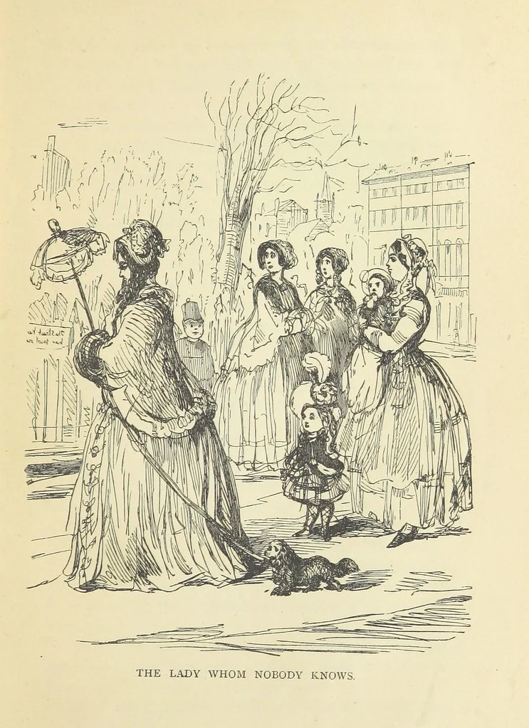 An illustration from The Christmas Books of Mr. M. A. Titmarsh ... With illustrations by the author, 1872, leaf 131