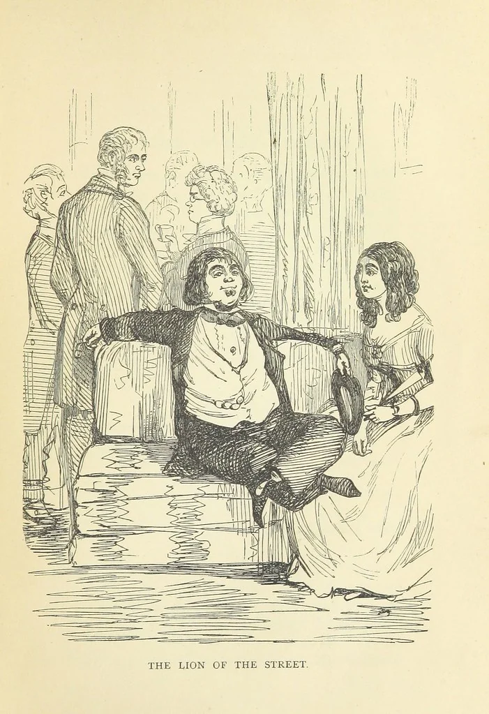 An illustration from The Christmas Books of Mr. M. A. Titmarsh ... With illustrations by the author, 1872, leaf 143