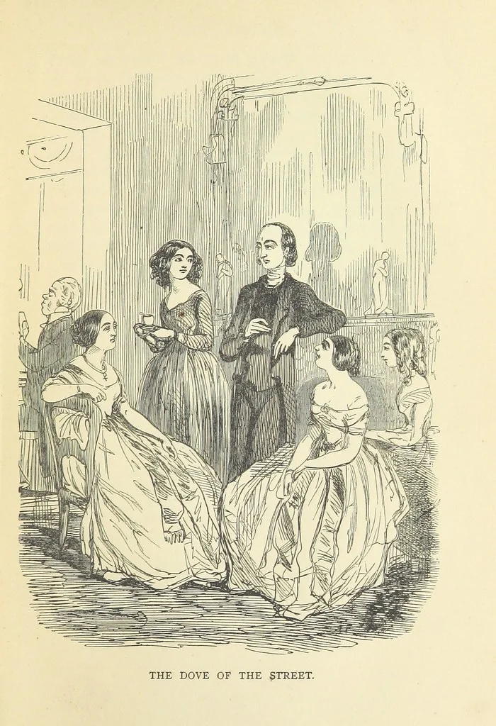 An illustration from The Christmas Books of Mr. M. A. Titmarsh ... With illustrations by the author, 1872, leaf 147
