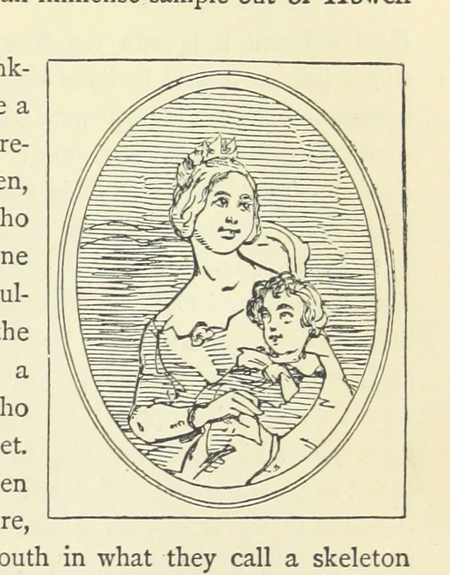 An illustration from The Christmas Books of Mr. M. A. Titmarsh ... With illustrations by the author, 1872, leaf 153