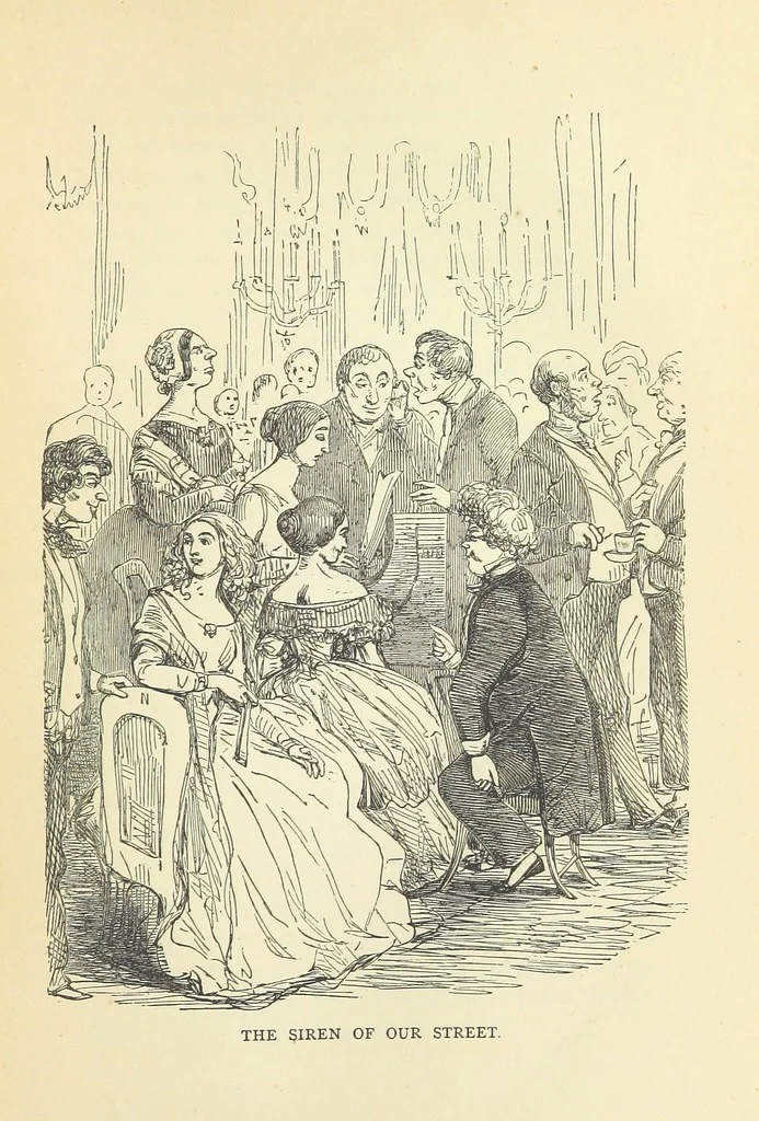 An illustration from The Christmas Books of Mr. M. A. Titmarsh ... With illustrations by the author, 1872, leaf 155