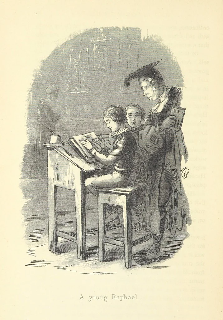 An illustration from The Christmas Books of Mr. M. A. Titmarsh ... With illustrations by the author, 1872, leaf 174